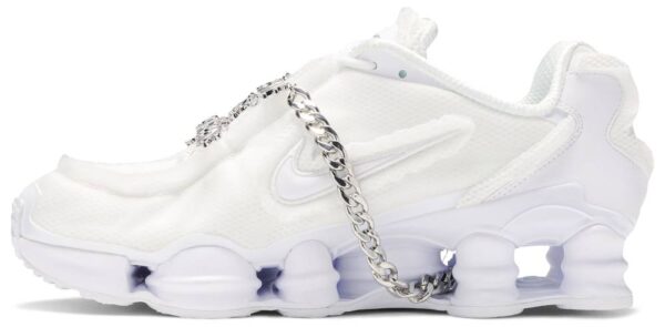 Giày Nike Comme des Garçons x Wmns Shox TL 'White' CJ0546-100 - Ảnh 2