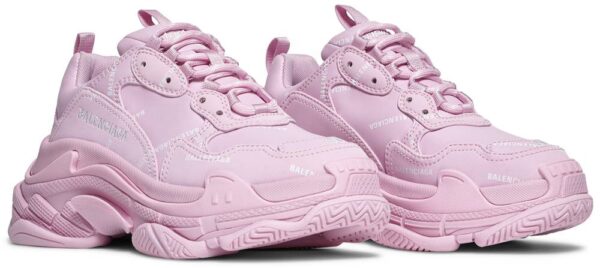 Giày Balenciaga Wmns Triple S Sneaker 'Allover Logo Pink' 524039-W2FA1-5090 - Ảnh 4