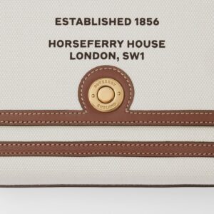 Alternative view of Túi Burberry Horseferry Print Canvas Note Crossbody Bag 'Natural Tan'