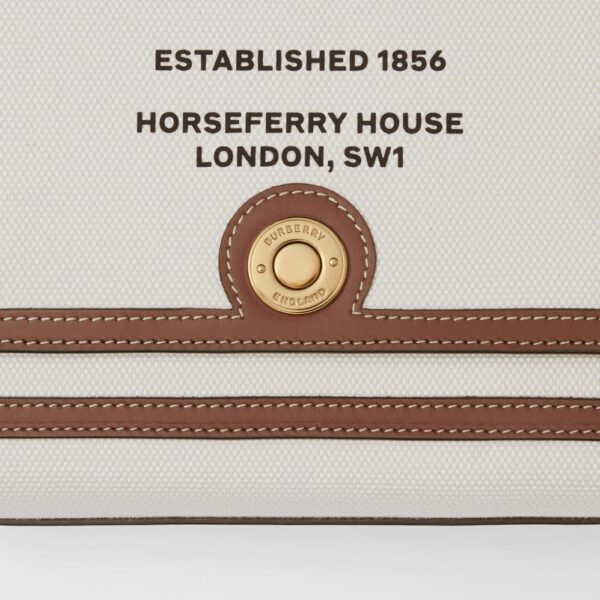 Túi Burberry Horseferry Print Canvas Note Crossbody Bag 'Natural Tan' - Ảnh 2