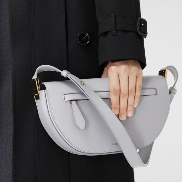 Túi Burberry Small Leather Olympia Bag 'Heather Melange' - Ảnh 3