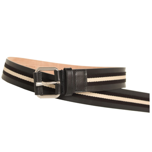 Thắt Lưng Bally Belt 'Black' TIANIS40710BLACKBEIGE - Ảnh 2