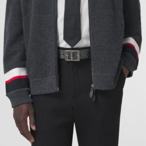 Alternative view of Thắt Lưng Burberry Reversible Embossed Monogram 'Black Grey' p80493901