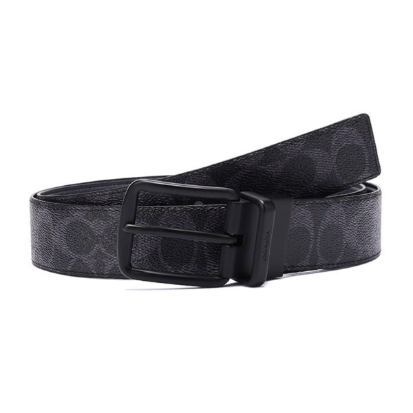 Thắt Lưng Coach Wide Harness Cut to Sized 64077 CQ BK - Ảnh 2