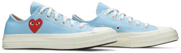 Giày Converse Comme des Garçons PLAY x Chuck 70 Low 'Bright Blue' 168303C - Ảnh 8