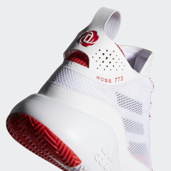 Giày Adidas D Rose 773 2020 'White Vivid Red' FX7120 - Ảnh 8