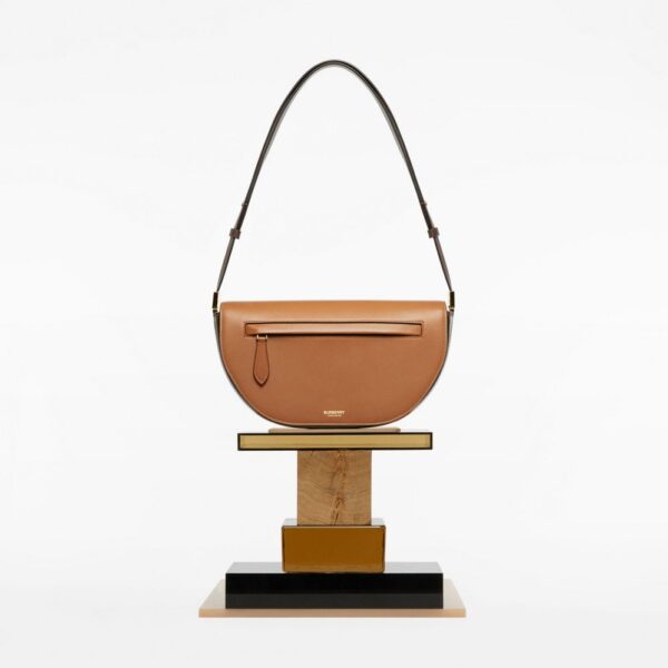 Túi Burberry Small Two-tone Leather Olympia Bag 'Warm Tan' - Ảnh 2