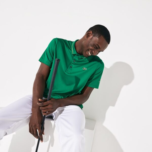 Áo Lacoste Presidents Cup Striped-Collar Jersey Golf - Ảnh 2
