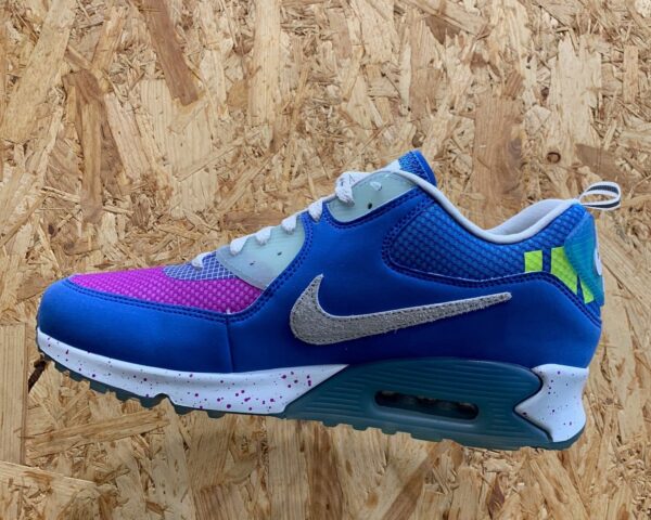 Giày Nike Undefeated x Air Max 90 'Pacific Blue' CQ2289-400 - Ảnh 4