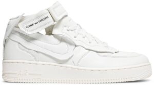 Giày Nike Comme des Garçons x Air Force 1 Mid 'Triple White' DC3601-100
