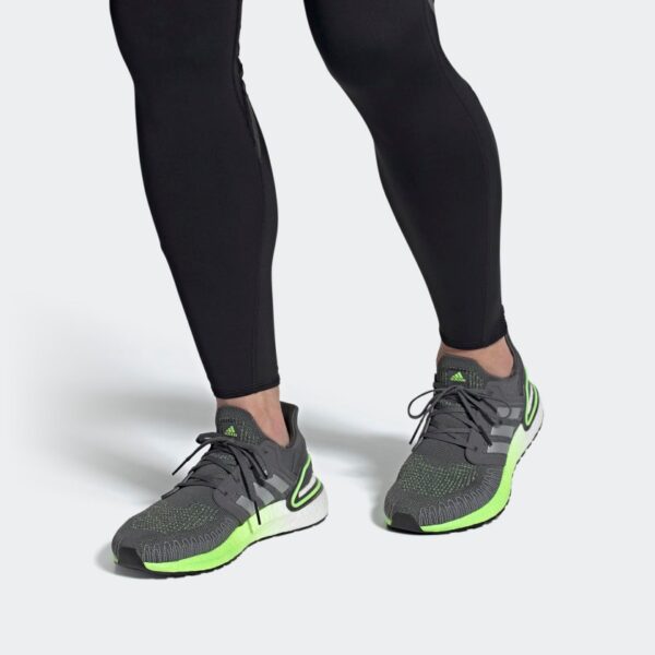 Giày Adidas UltraBoost 20 'Grey Signal Green' FV8317 - Ảnh 7