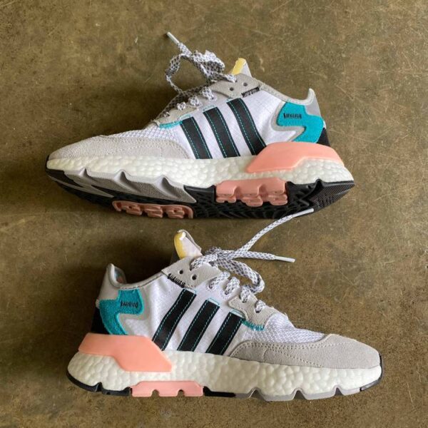 Giày Adidas Nite Jogger 'White Hi-Res Aqua' FV3852 - Ảnh 2