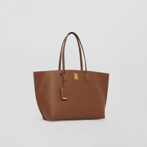 Túi Burberry Medium Monogram Motif Leather Tote 'Tan' - Ảnh 7