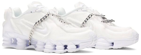 Giày Nike Comme des Garçons x Wmns Shox TL 'White' CJ0546-100 - Ảnh 5