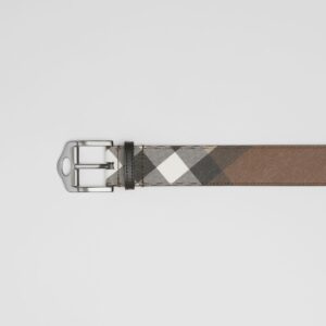 Alternative view of Thắt Lưng Burberry Cut-out Detail Check Belt 'Dark Birch Brown' p80493761