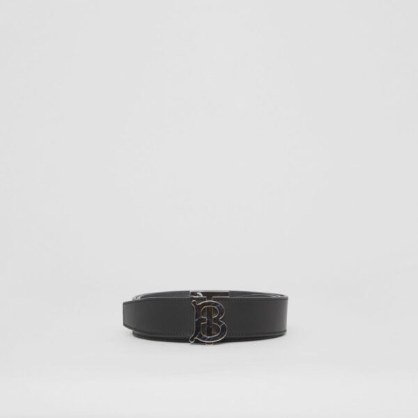 Thắt Lưng Burberry Reversible Monogram Motif 'Black Grey' p80493971 - Ảnh 4