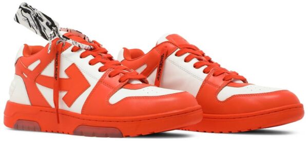 Giày Off-White Out of Office Low 'White Orange' OMIA189R21LEA001-2501 - Ảnh 4