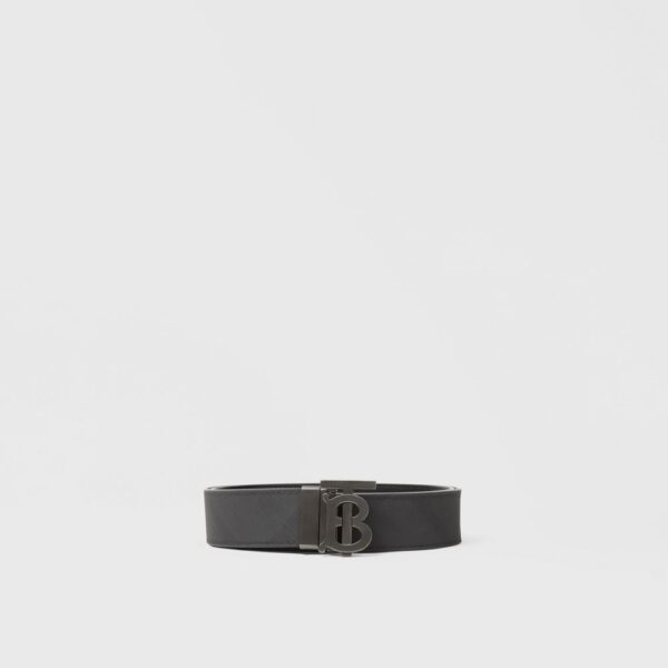 Thắt Lưng Burberry Reversible Monogram Motif London Check Belt 'Dark Charcoal Black' p80440641 - Ảnh 4