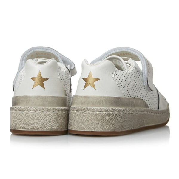 Giày Saint Laurent Pedro SL24 Leather Velcro Sneakers 558255 04L10 9030 - Ảnh 4