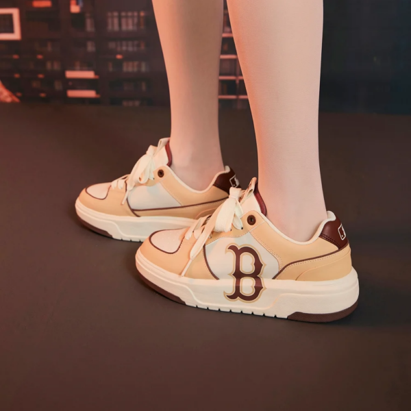 Giay MLB Chunky Liner Low Boston Red Sox 'Beige' 3ASXCA12N-43BGS