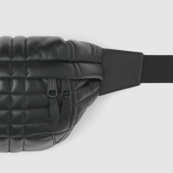 Túi Burberry Monogram Motif Quilted Lambskin Sonny Bum Bag 'Black' p80518231 - Ảnh 2