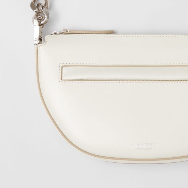 Túi Burberry Mini Leather Zip Olympia Bag 'Pale Vanilla' - Ảnh 2