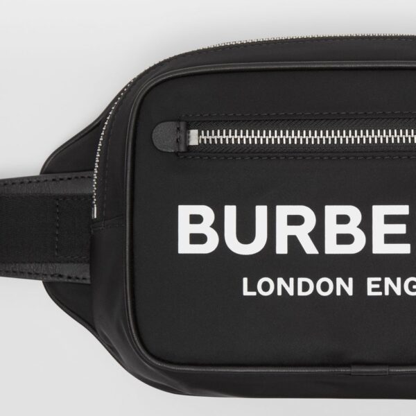 Túi Burberry Logo Print Nylon Bum Bag 'Black' p80210891 - Ảnh 2