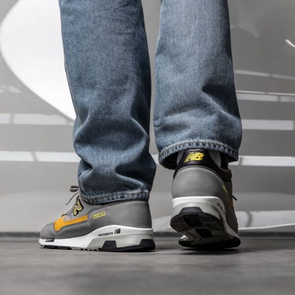 Giày New Balance 1500 Made in England 'Grey Yellow' M1500GGY - Ảnh 6