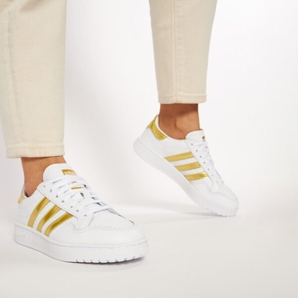 Giày Adidas Wmns Team Court 'White Gold Metallic' EF6058 - Ảnh 3