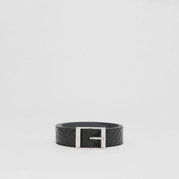 Thắt Lưng Burberry Reversible Embossed Monogram 'Black Grey' p80493901 - Ảnh 4