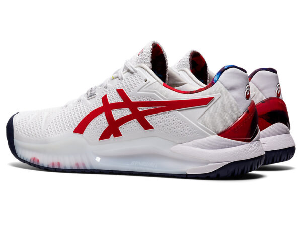 Giày Asics Gel Resolution 8 LE 'White Classic Red' 1041A292-110 - Ảnh 3