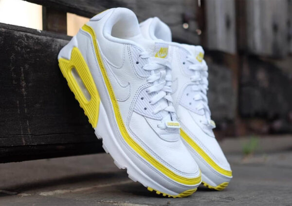 Giày Nike Undefeated x Air Max 90 'White Optic Yellow' CJ7197-101 - Ảnh 2