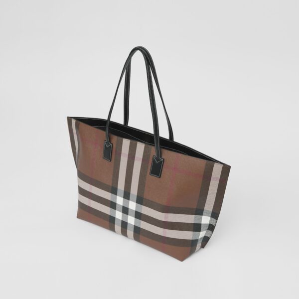 Túi Burberry Medium Check and Leather Tote 'Dark Birch Brown' - Ảnh 4