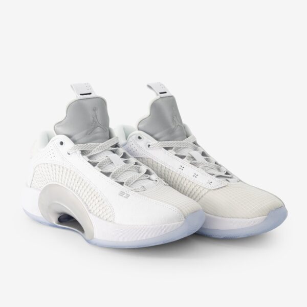 Giày Nike Air Jordan 35 Low 'White Metallic Silver' CW2460-100 - Ảnh 3