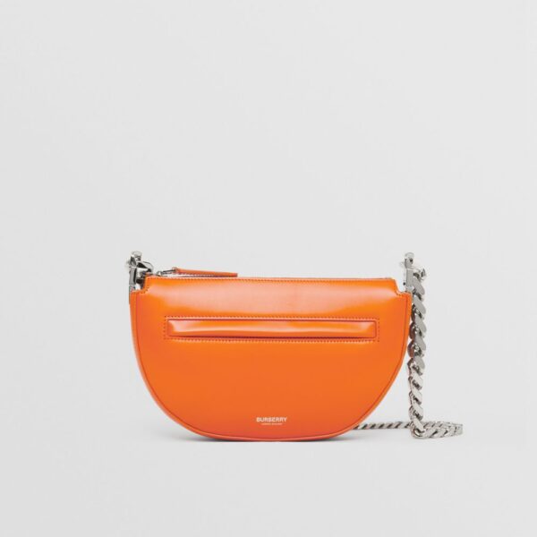 Túi Burberry Mini Leather Zip Olympia Bag 'Orange' P80522301 - Ảnh 4