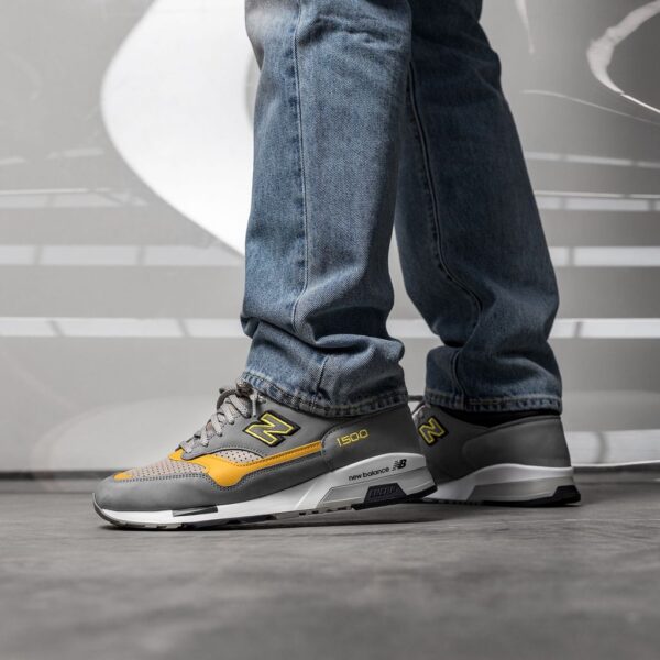 Giày New Balance 1500 Made in England 'Grey Yellow' M1500GGY - Ảnh 5