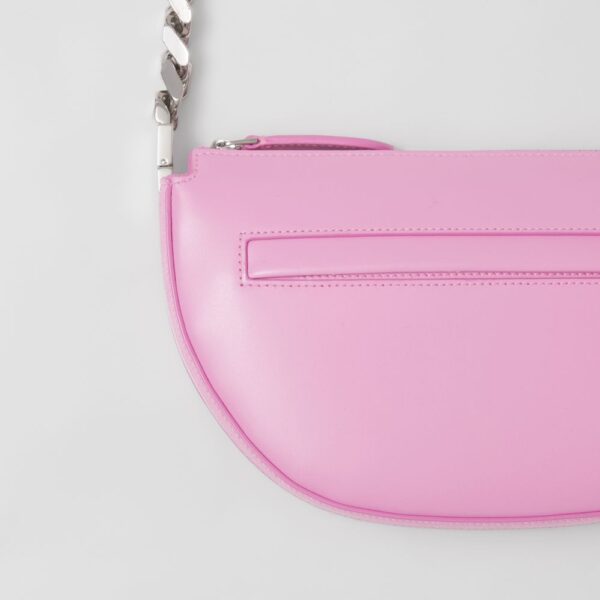 Túi Burberry Mini Leather Zip Olympia Bag 'Primrose Pink' p80459961 - Ảnh 3