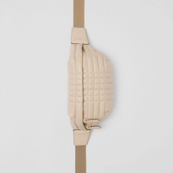 Túi Burberry Monogram Motif Quilted Lambskin Sonny Bum Bag 'Soft Fawn' p80544241 - Ảnh 4