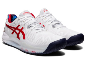Alternative view of Giày Asics Gel Resolution 8 LE 'White Classic Red' 1041A292-110