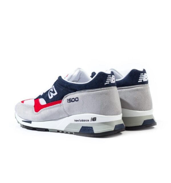 Giày New Balance 1500 Made in England 'Grey Navy Red' M1500GWR - Ảnh 3