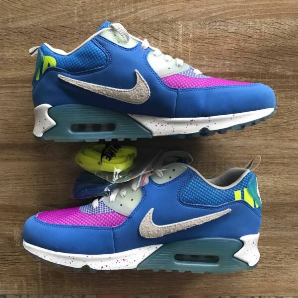 Giày Nike Undefeated x Air Max 90 'Pacific Blue' CQ2289-400 - Ảnh 6
