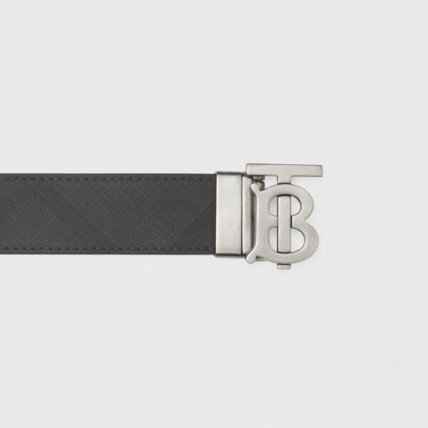Thắt Lưng Burberry Reversible Monogram Motif London Check Belt 'Dark Charcoal Black' p80440641 - Ảnh 2