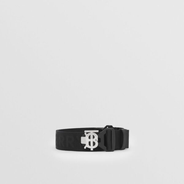 Thắt Lưng Burberry Monogram Motif and Logo Webbed Jacquard Belt 'Black' p80515101 - Ảnh 4