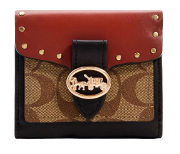 Túi Coach Georgie Signature Canvas With Rivets 6791-IMRL7 - Ảnh 5