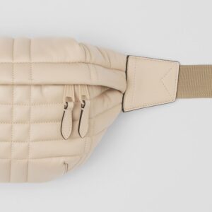 Alternative view of Túi Burberry Monogram Motif Quilted Lambskin Sonny Bum Bag 'Soft Fawn' p80544241