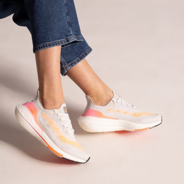 Giày Adidas Wmns UltraBoost 21 'White Acid Orange' FY0400 - Ảnh 3