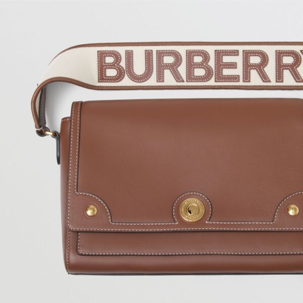 Túi Burberry Topstitched Leather Note Crossbody Bag 'Tan' P80430551 - Ảnh 3