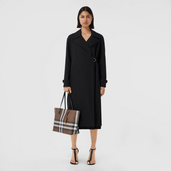 Túi Burberry Medium Check and Leather Tote 'Dark Birch Brown' - Ảnh 6