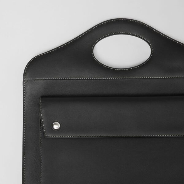 Túi Burberry Medium Topstitched Leather Pocket Bag 'Black' - Ảnh 2