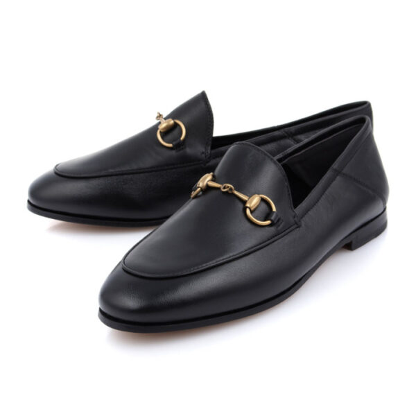 Giày Gucci Jordaan Leather Loafers 404069-BLM00-1000 - Ảnh 2